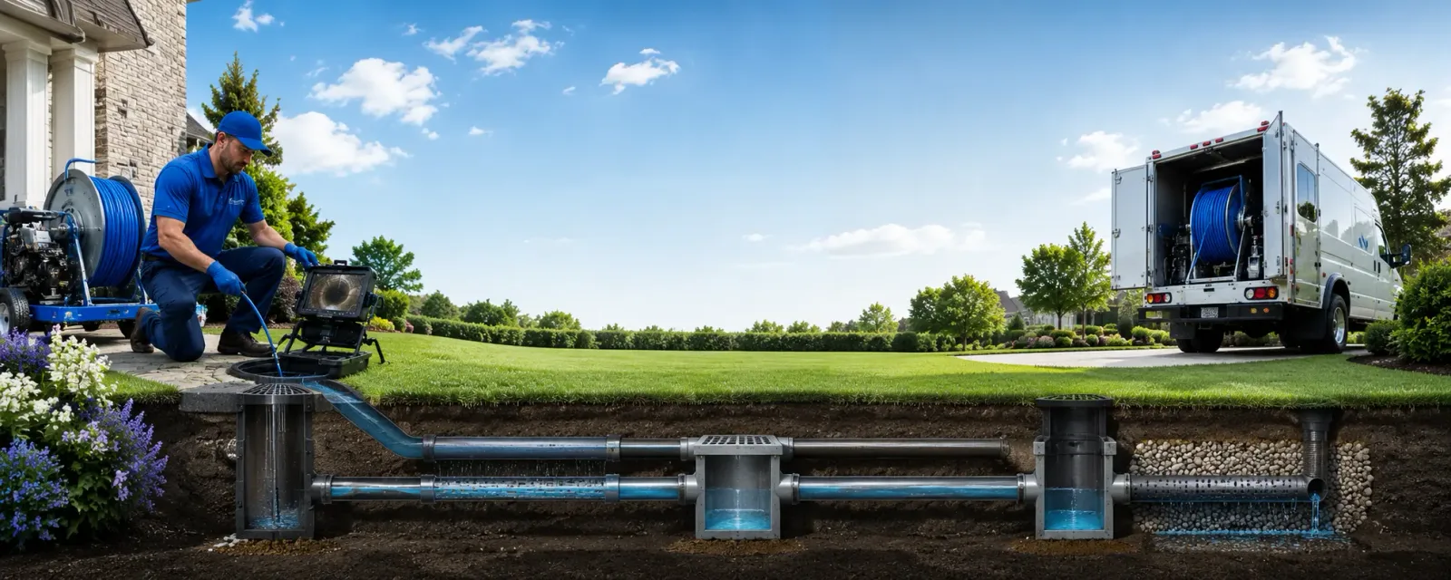 Outdoor drain cleaning information for Courtland, MS